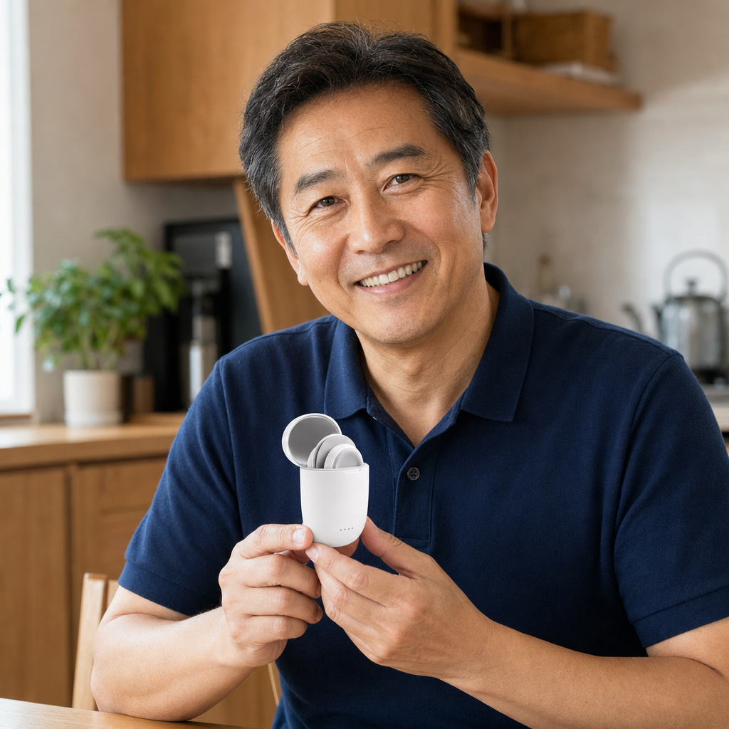 TEORAを持つ男性